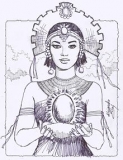 Imagen Dibujo diosa Umiña